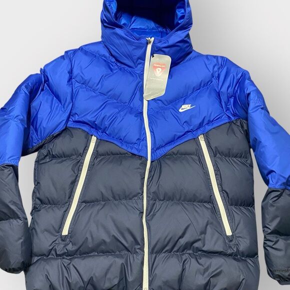 Nike Sportswear Storm-FIT Windrunner Puffer Blue Jacket DR9605-480 Mens size L - Picture 3 of 9